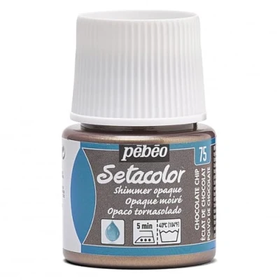 Image de Pébéo 295075 Setacolor Opaque 1 Flacon ECLAT de Chocolat Moiré 45 ML