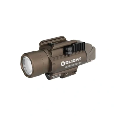 Image de OLIGHT Baldr Pro Lampe Tactique Puissante avec Pointeur Vert Réglable Trois Modes d’Éclairage 1350 Lumens 260M pour Chasse, Recherche, Rail Picatinny &amp; GL