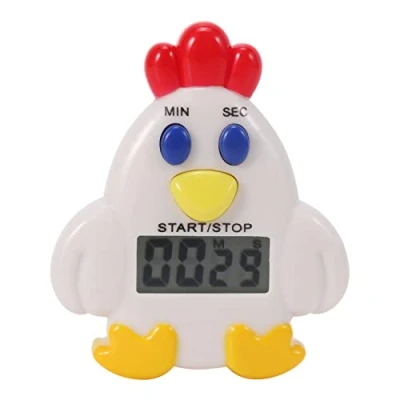 Image de Uooduby Cuisine Numerique LCD 99 Minute 59 Sec Compte a rebours Sequence Poule Alarme Outil Minuterie