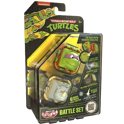 Image de Battle Cubes Ninja Turtles Donatello Vs Rocksteady 2 Pack Set