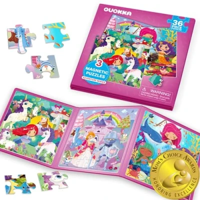 Image de Jeu magnétique à partir de 2 3 ans Puzzle 36 pièces occupation dans l&#039;avion Quokka Princesse Licorne Jeux voyage pour enfants 5 Cadeau d&#039;apprentissage