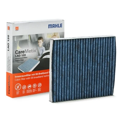 Image de MAHLE ORIGINAL LAO 120 Filtre d&#039;habitacle à charbon actif, aux propriétés anti allergènes, avec effet antibactérien 250,0 216 32,0 CareMetix
