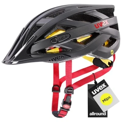 Image de uvex I Vo Cc Mips Casque Polyvalent Léger pour Hommes et Femmes Système à Compléter avec un Éclairage Led Titan Red Matt 56 60 cm
