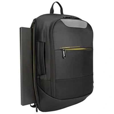 Image de Targus Sac à dos convertible CityGear 14&quot; 15,6&quot; pour ordinateur portable de 14 16 pouces polyvalent et anti chocs avec compartiments Noir, TCG661GL