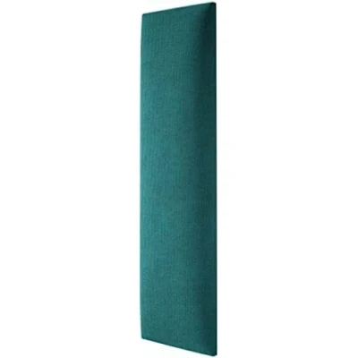 Image de MOLLIS Panneau Rembourré, Mural Rectangulaire et Décoratif, comme Tête de Lit ou Protection Contre Les Chocs, Réduit Le Bruit Améliore L&#039;acoustique, en Mousse, 60 x 15 cm, Turquoise