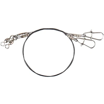 Image de Bas de ligne Savage Gear 1X7 Titanium Spin Trace Predator 35cm (0.40mm) (15kg) (2 pièces) carnassier