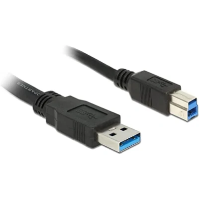 Image de Câble USB DeLOCK Type A (M) vers B 3.0 1m Noir