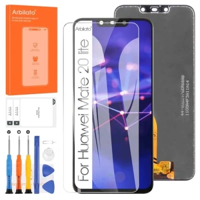 Image de Ecran pour Huawei Mate 20 Lite écran LCD SNE LX1 LX2 LX3 INE Tactile Digitizer Assemblage pièces de réparation (Noir)