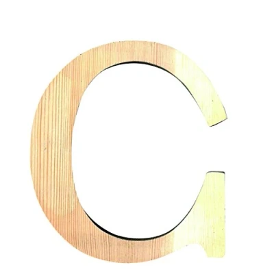 Image de ARTEMIO Lettre C en Bois Découpé 19 cm