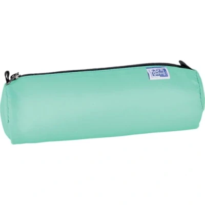 Image de Oxford Trousse Ronde Classique 1 Compartiment Capacité Dimensions 22X7X7 cm Fermeture Éclair Polyester Vert Pastel