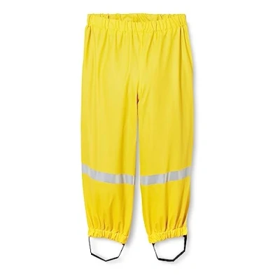 Image de Playshoes Boue, Salopette de Pluie, Doublure Polaire imperméable, Pantalon Jaune, 98 Mixte Enfant