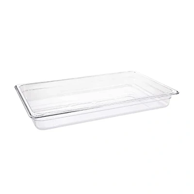 Image de Vogue U224 Récipient Gastronorm en polycarbonate 1/1, capacité 8,5 L, 530 mm l x 325 65 H Transparent
