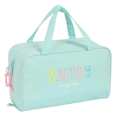 Image de BlackFit8 Enjoy Trousse de toilette rectangulaire avec poignée, adaptable au chariot, idéale pour les enfants 5 à 14 ans, confortable et polyvalente, qualité résistance, 31 x 19 cm, couleur