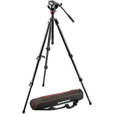 Image de Manfrotto MVH500AH, 755CX3 trépied Caméras numériques 3 pieds Noir Neuf