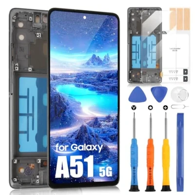 Image de OLED Écran LCD pour Samsung Galaxy A51 5G SM A516F A516N A516B A516U tactile Digitazer Assembly Remplacement avec Réparation Kit