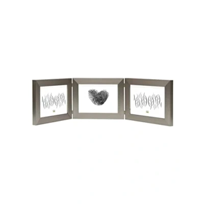 Image de Deknudt Frames S41VD1 H3H Cadre Photo Triptyque Horizontal Résine Argenté 13 x 18 cm