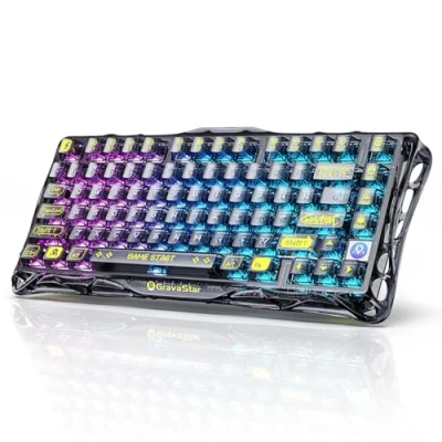 Image de GravaStar Clavier de jeu Mercury K1 Lite (blanc neige)
