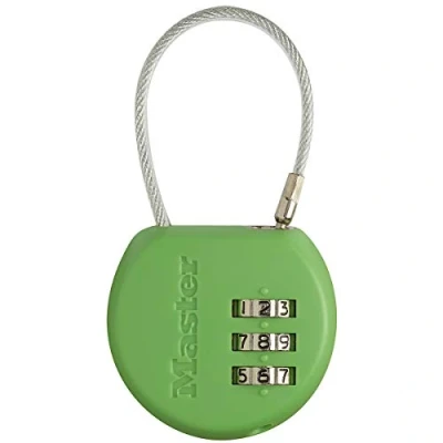 Image de Master Lock 4671EURDCOL Cadenas à Combinaison TSA, Couleur Aléatoire, 8,9 x 4,2 1,9 cm