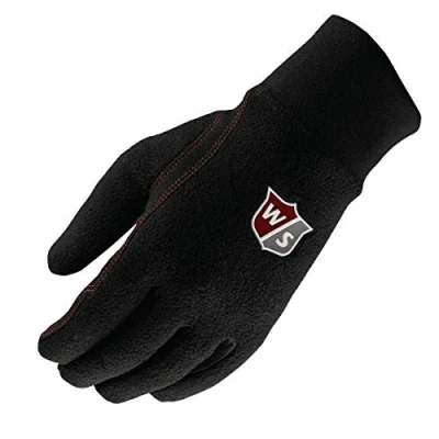 Image de Wilson Staff Gant de Golf, Winter Gloves, 1 Paire, Taille M, Pour Femme, Noir, Microfibre en Daim, WGJA00128M