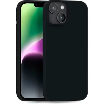 Image de MyGadget Coque pour iPhone 14 Plus Case TPU Souple Cover Protection Extra Fine &amp; Légère Étui Coloré Anti Choc et Rayures Noir
