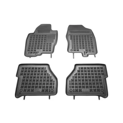 Image de REZAW PLAST 201803 Ensemble de tapis sol Caoutchouc avant et arrière 4 noir Sur mesure NISSAN: NP300 Navara Pick up