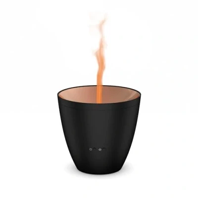 Image de Stadler Form Aroma Diffuser Zoe diffuse des Huiles Essentielles avec un Effet de Flamme Unique, pour une Aromathérapie Relaxante, Noir
