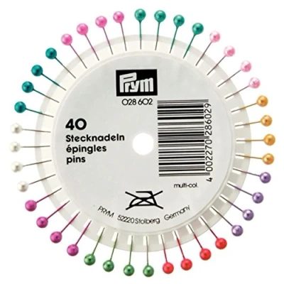 Image de Prym Pearl Headed Pins Assorted col 0.58 x 40 mm, Argent
