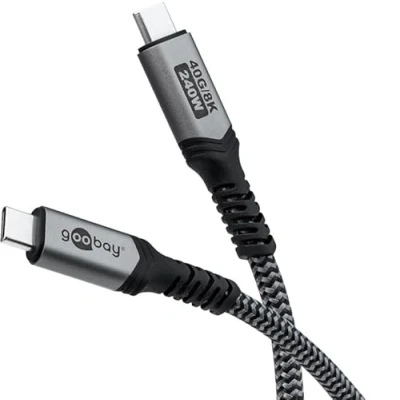 Image de Goobay Câble Textile USB4 Type C (M/M) Neuf