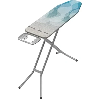 Image de Vileda UltraFresh Table à Repasser Pliable, avec Traitement Anti bactéries, Housse en Coton, Facile Ranger et Transporter, 120 x 38 cm, réglable Hauteur