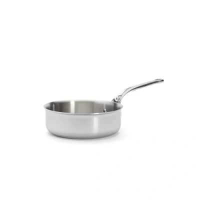 Image de De Buyer Sauteuse à bords droits en Inox 5 couches AFFINITY 20 cm Fabriquée France, Sans PFAS, Montée Rapide Température, 18/10, Tous Feux + Four, Finition Poli Brillant
