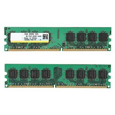 Image de Kafuty 1GB 533MHZ Module de Mémoire DDR2 1.8V 240PIN RAM Assure Transmission Données Stable et Rapide pour Ordinateur Bureau PC2 4200 AMD Carte Mère