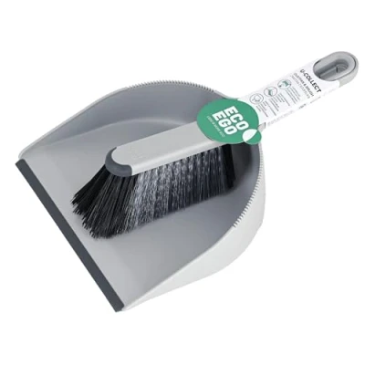 Image de Eco Ego U Collect Ensemble balayette et pelle à poussière avec combinaison de poils durs souples