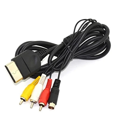 Image de Link e : Câble de connexion AV (audio/video) RCA avec sortie S Video compatible la console XBOX 1ère génération