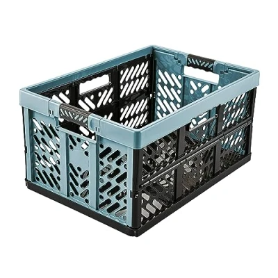 Image de Keeeper Casier Pliant Professionnel avec Poignées Souples, 54 x 37 28 cm, 45 l, Ben, Nordic Blue