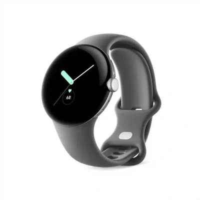Image de Google Pixel Watch AMOLED 41 mm Numérique Écran tactile 4G Argent Wifi GPS (satellite), noir Neuf