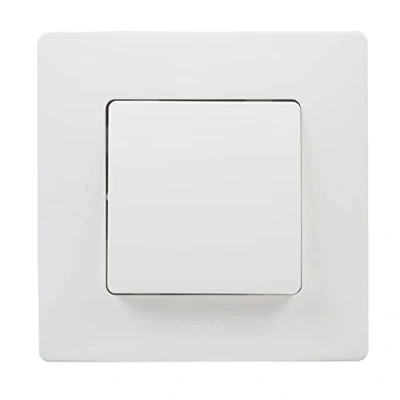 Image de Legrand 396450 NL Commutateur BL Monobloc, Blanc, Simple