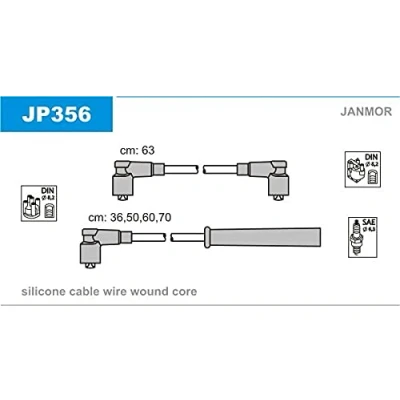 Image de JANMOR JP356 Jeu De Fils d&#039;Allumage NISSAN: TERRANO 1, 2, Pick Up