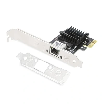 Image de Carte réseau PCIe 2,5 GBase T avec contrôleur Realtek RTL8125, 1 port RJ45 2500/1000/1000/100 Mbps, adaptateur Go, 2.1 x1, prend en charge PXE Windows Server/Ubuntu/Centos/Debian