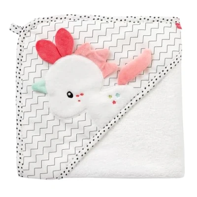 Image de Fehn Serviette de bain bébé licorne enfant poncho en éponge avec une jolie pour bébés et jeunes enfants à partir 0+ mois capuche dimensions 80 x cm