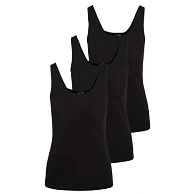Image de VERO MODA Vmmaxi My Soft Uu Débardeur Noos pour femme, Noir (3 x noir)., L