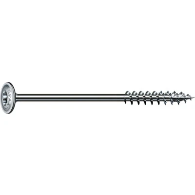 Image de SPAX wood construction screw, 6.8 x 120 mm, 100 pieces, T STAR plus, flat head, partial thread, 4CUT, WIROX A3J, 251010601205