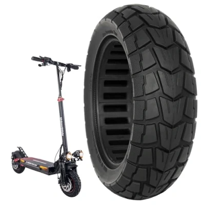 Image de M365Lyon Pneu Plein VTT Anti Crevaison 10x2.75 (10x2.7 6.5) Pouces pour Trottinettes Electrique UrbanGlide E CROSS PRO All Road 5, CROSSE MAX, (1xTire)