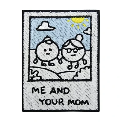 Image de Patch thermocollant Me and Your Mom Photo Retro Patches drôles Mère à repasser Écusson amusant Finally Home