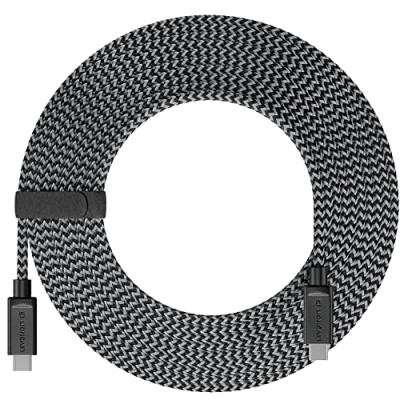 Image de Lioncast pour Xbox / PS5 Câble usb c charge rapide de 4 m Series S (XSS)/ X (XSX) &amp; Sony PlayStation 5 manette PS Dualsense avec gaine en nylon