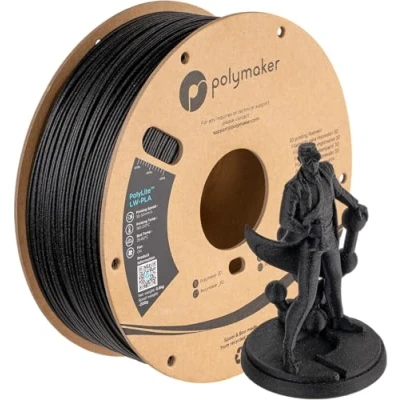 Image de Polymaker PolyLite LW PLA 1.75mm 800g Noir