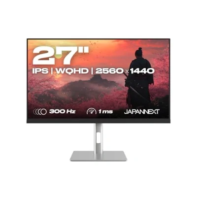 Image de JAPANNEXT Ecran PC Gamer 27&quot; IPS WQHD (2560x1440) 300Hz 1ms HDR Hauteur &amp; Inclinaison réglable (HSP) Haut parleurs intégrés 100% sRGB G Sync/FreeSync JN IPS27G300Q HSP