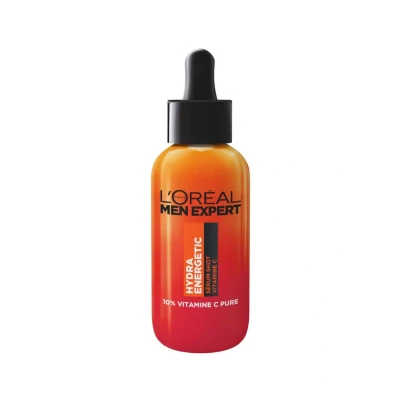 Image de L&#039;Oréal Paris SÉRUM Visage Homme SHOT 10% Vitamine C PURE Hydra Energetic Sérum, Homme, Taille: 30 ml,