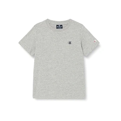 Image de Champion Legacy Basics B s Crewneck T Shirt, Gris Clair, 7 8 Ans Garçon
