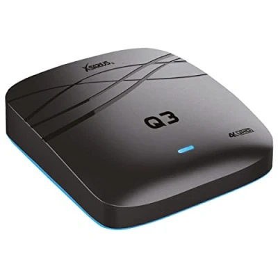 Image de Xsarius Q3 Récepteur IP 4K UHD Android 9.0 H.265, 2,4 GHz, WiFi, LAN, MicroSD, HDMI, USB 3.0