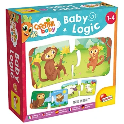 Image de Liscianigiochi Baby Memo Les Animaux Jeu de Société Educatif Mémoire et Réflexion 24 Cartes Pour Enfants 1 à 4 ans Carotina